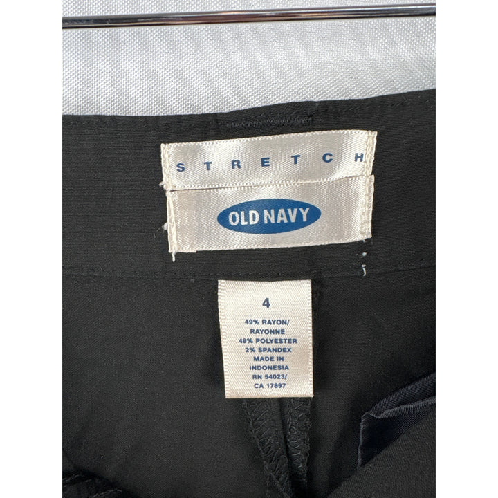 Old Navy Womens Black Stretch Pants Size 4