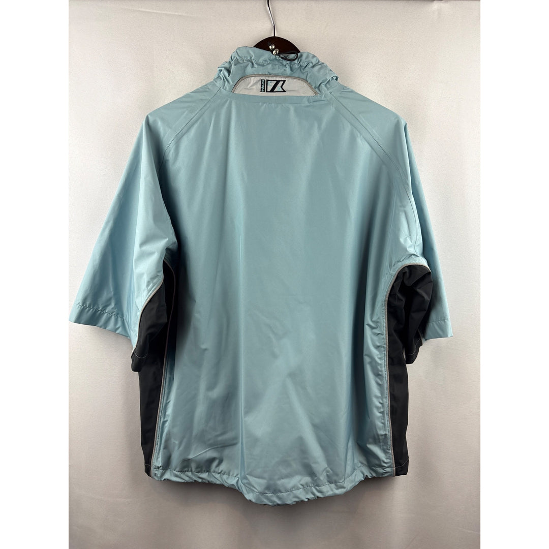 Men’s Cutter & Buck Large Light Blue & Black Golf Jacket