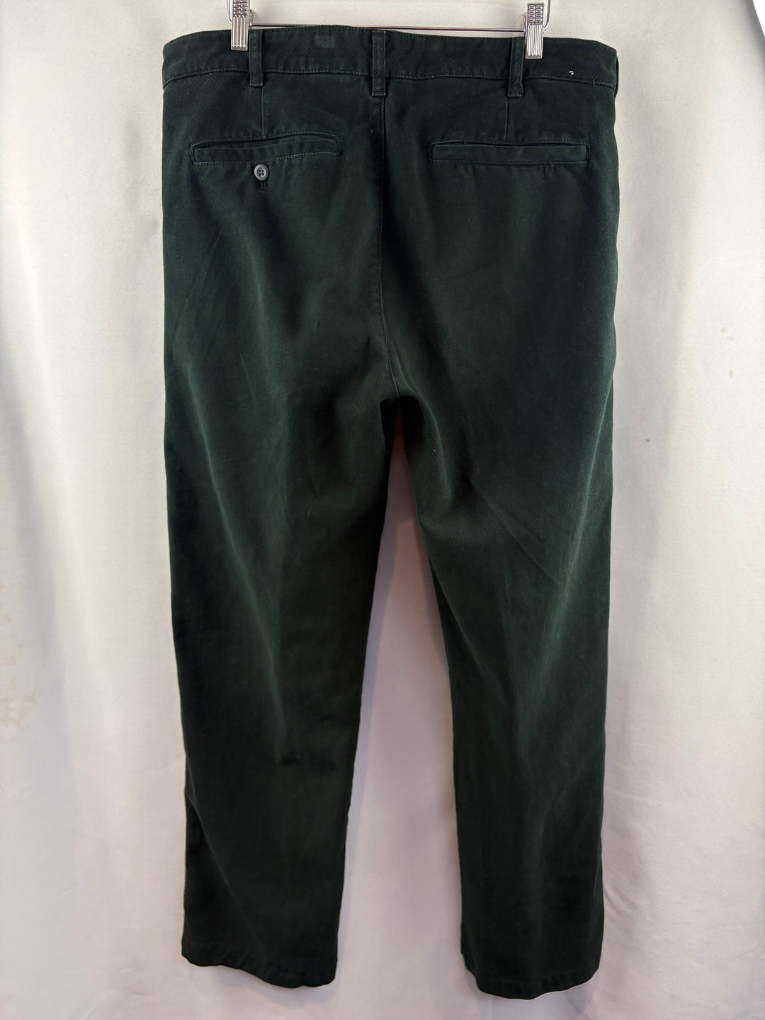 Men’s Zara Size 34 Black Corduroy Wide-Leg Pants