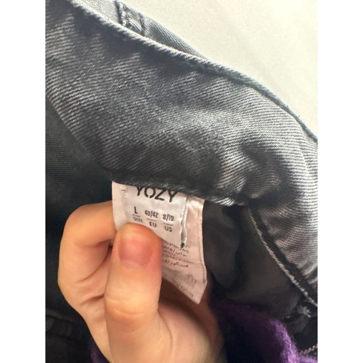 Women’s Yozy Large Grey Cargo Jean Style Pants