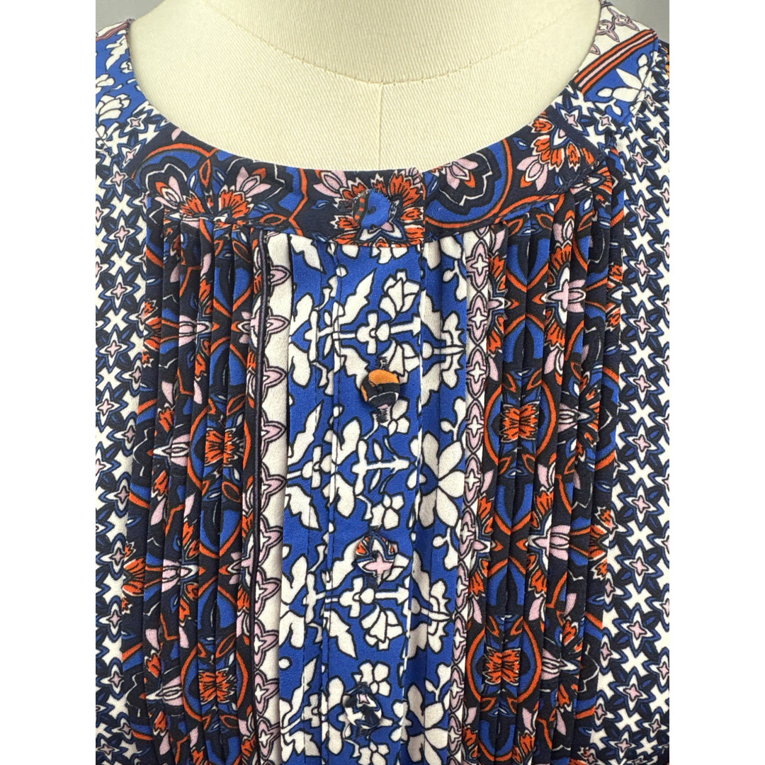 Daniel Rainn Womens Boho Patterned Blouse SP Multicolor Lightweight