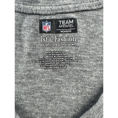 Large grey and green Seattle Seahawks T-Shirt