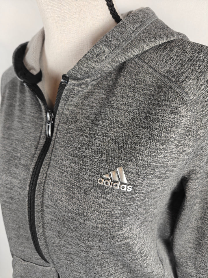 Women’s Adidas Full Zip Hoodie Gray Size M