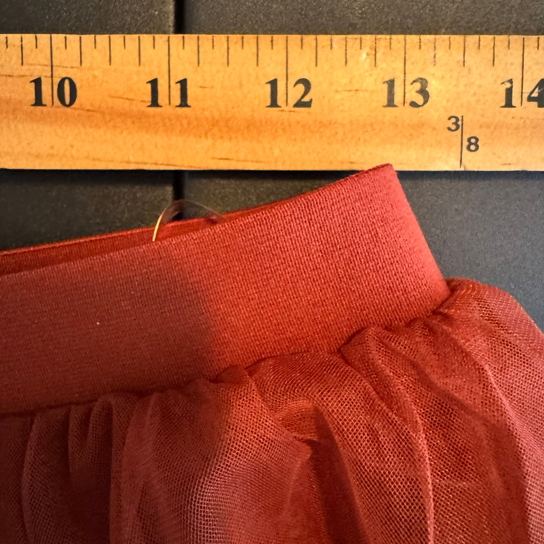 NWT Baltic Born "Mila Tulle Skirt", Cinnamon Brown, Maxi-Length, Size Small