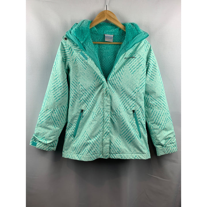 Women's Columbia Mint Green Interchangeable Jacket Size L