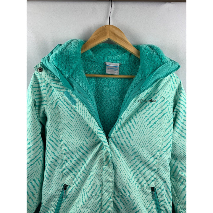 Women's Columbia Mint Green Interchangeable Jacket Size L