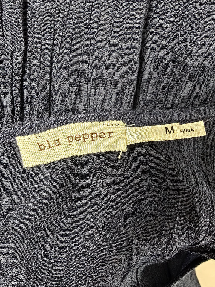 Women Blu Pepper Dress Navy Blue Size M