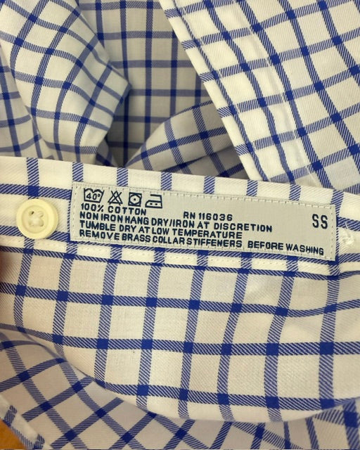 Charles Tyrwhitt Non‑Iron Slim Fit Check Shirt SzL(16/34)