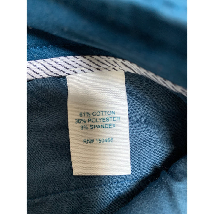 Market & Spruce Womens Blue Chino Pants 4 Petite