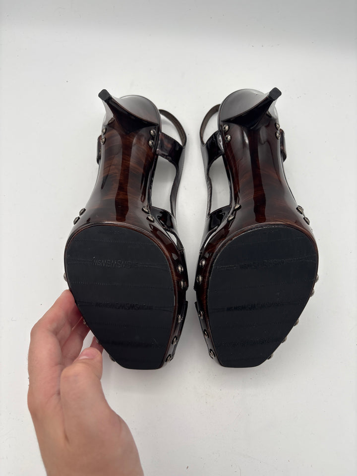 Women’s Stuart Weitzman Size 8.5 Brown Tortious Shell Pumps