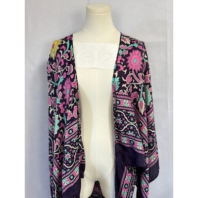Women’s Purple Floral Kaftan One-Size