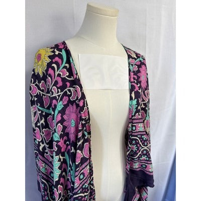 Women’s Purple Floral Kaftan One-Size