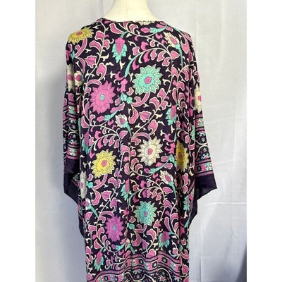 Women’s Purple Floral Kaftan One-Size