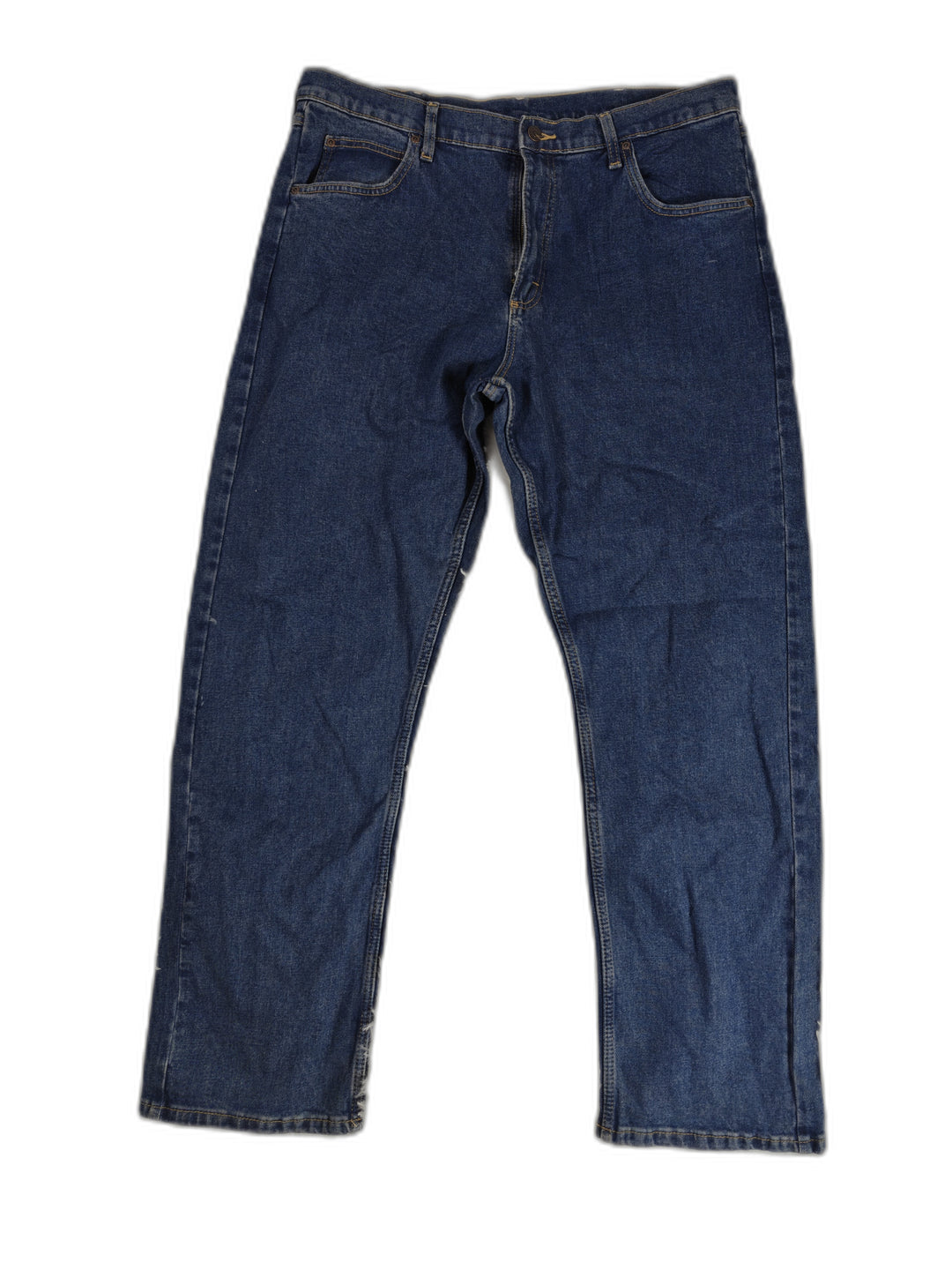Mens Wrangler Straight Leg Blue Jeans 36x32