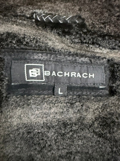 Bachrach Black Suede Fur‑Lined Vintage Jacket SzL