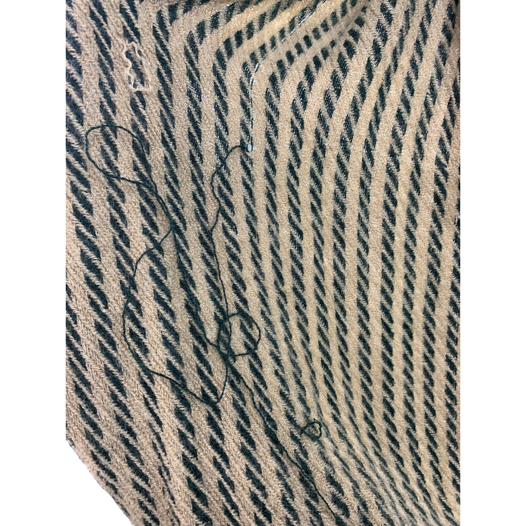 Striped Infinity Scarf Beige & Green