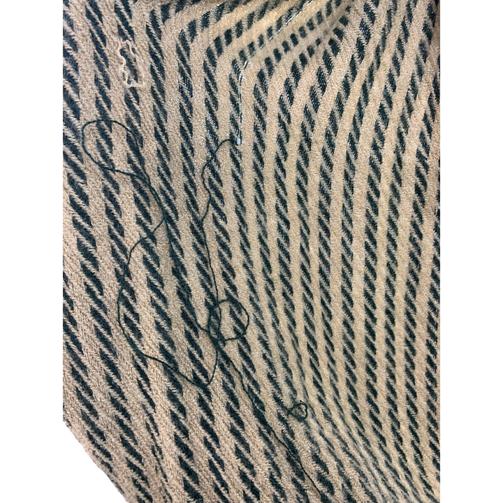 Striped Infinity Scarf Beige & Green
