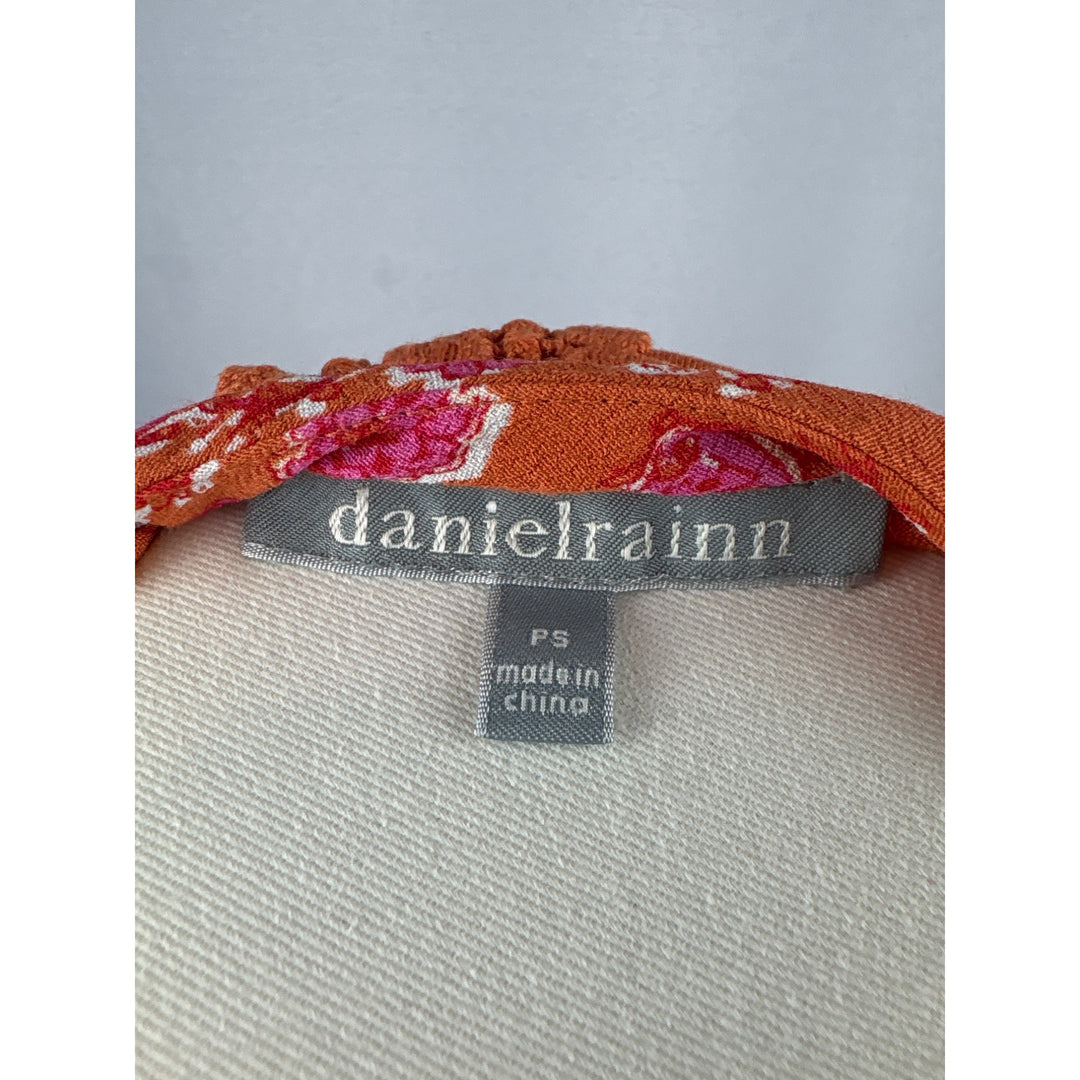 Daniel Rainn Petite Small Sleeveless Top With Lace Trim & Keyhole Neckline