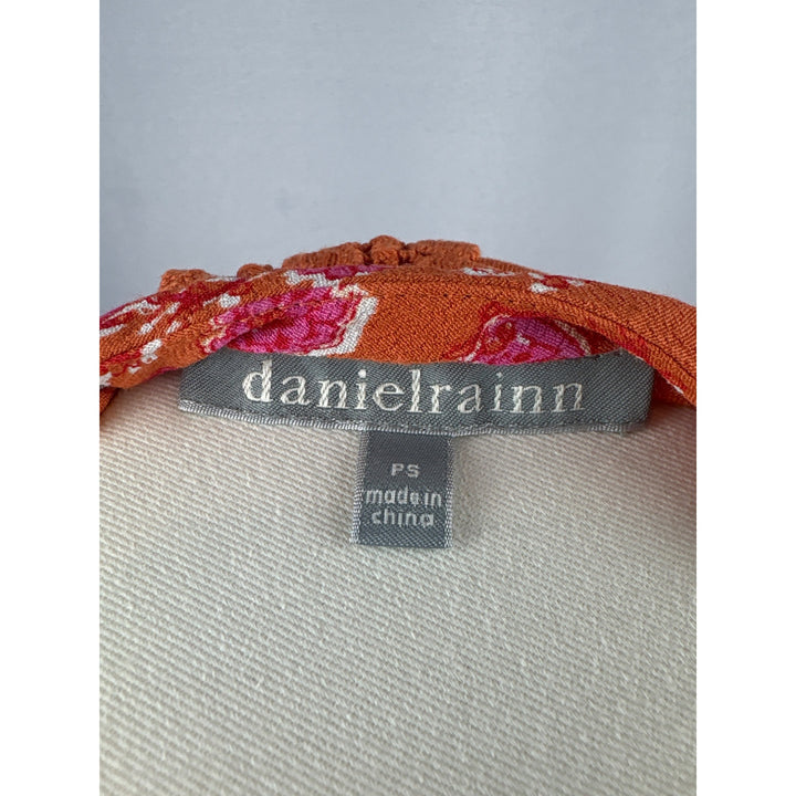 Daniel Rainn Petite Small Sleeveless Top With Lace Trim & Keyhole Neckline