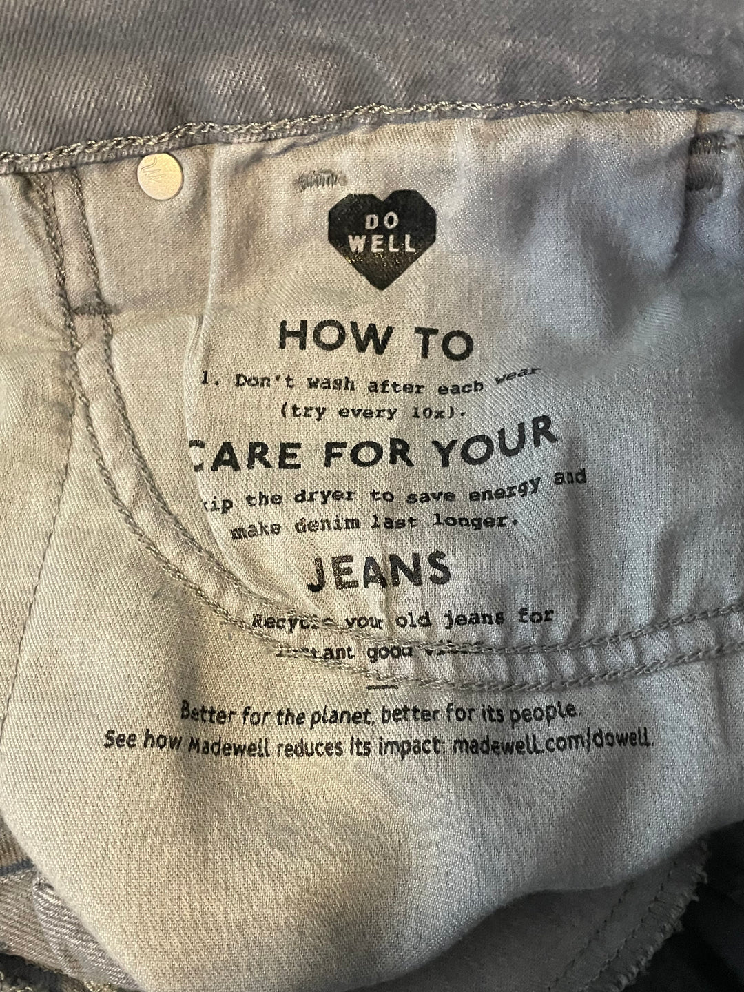 Madewell Gray Wide-Leg High-Rise Jeans / Size 28