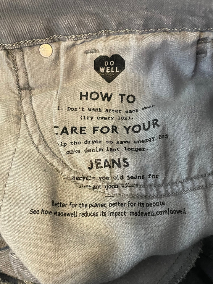 Madewell Gray Wide-Leg High-Rise Jeans / Size 28