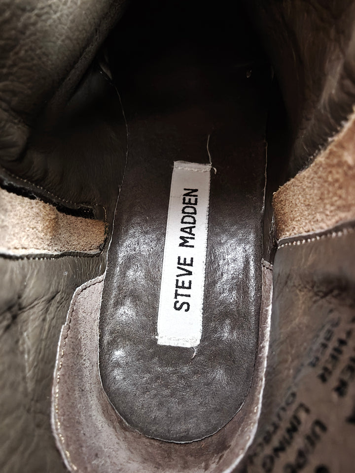 Women Steve Madden Ankle Boots Brown Size 6.5