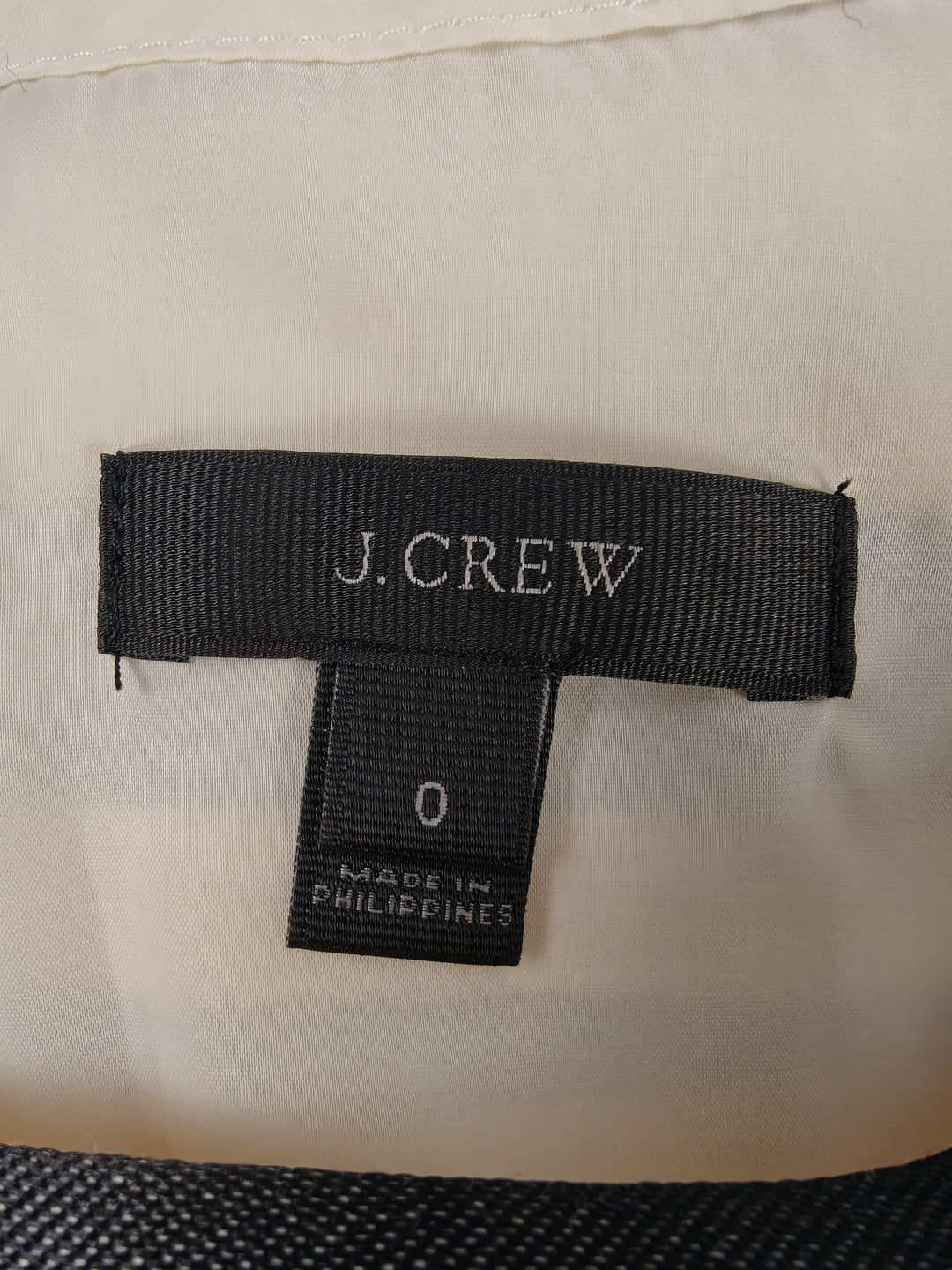 Women’s J.Crew Sheath Dress Black Ivory Striped Size 0