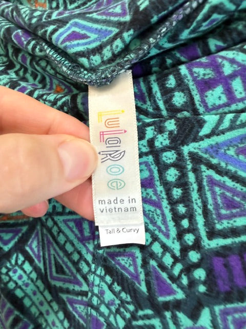 Lularoe Bundle (3) Tall &amp; Curvy Leggings – Mixed Prints SzXLTall &amp; Curvy(12–14)