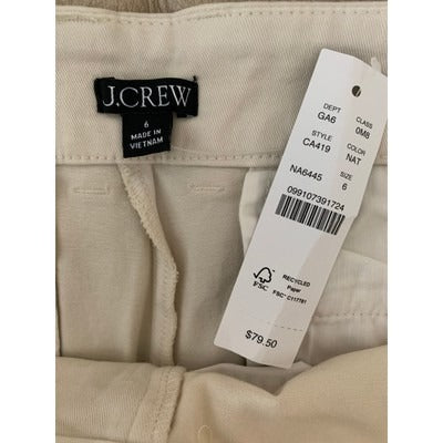 J.Crew Womens Cargo Shorts Size 6 Khaki