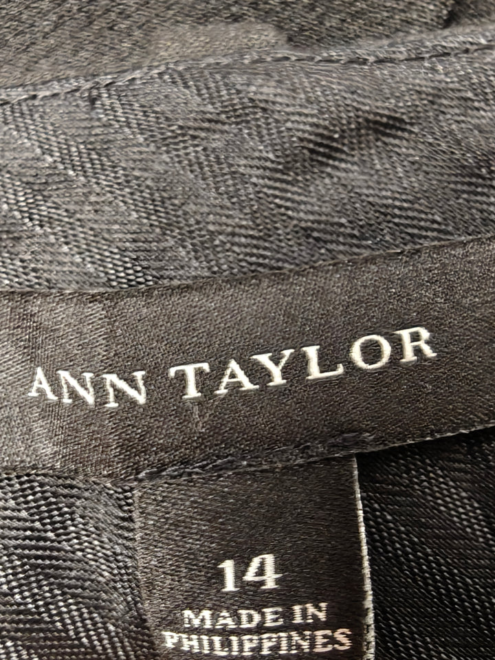 Womens Ann Taylor Dress Pants Black Size 14