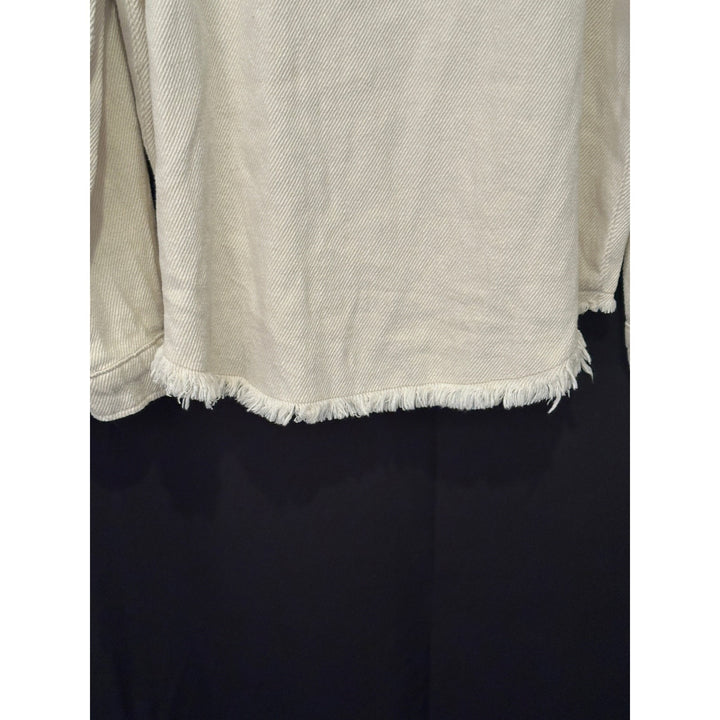 Wishlist S/M Frayed Hem Button-Up Jacket