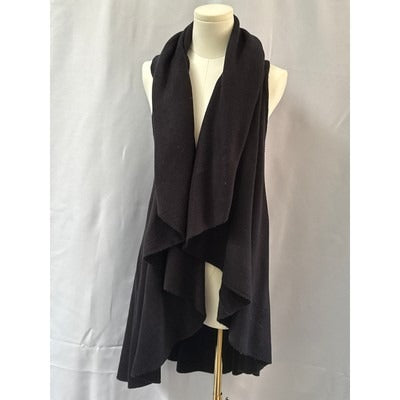 Women’s Look Black Sleeveless Openfront Sweater Dress One Size