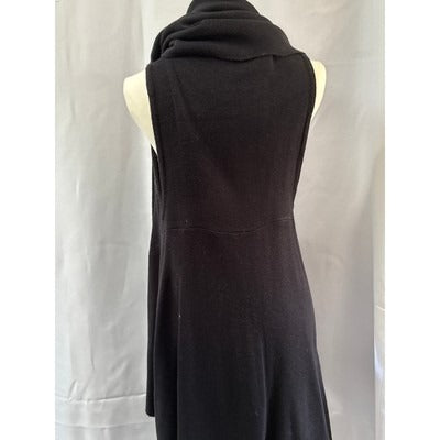 Women’s Look Black Sleeveless Openfront Sweater Dress One Size