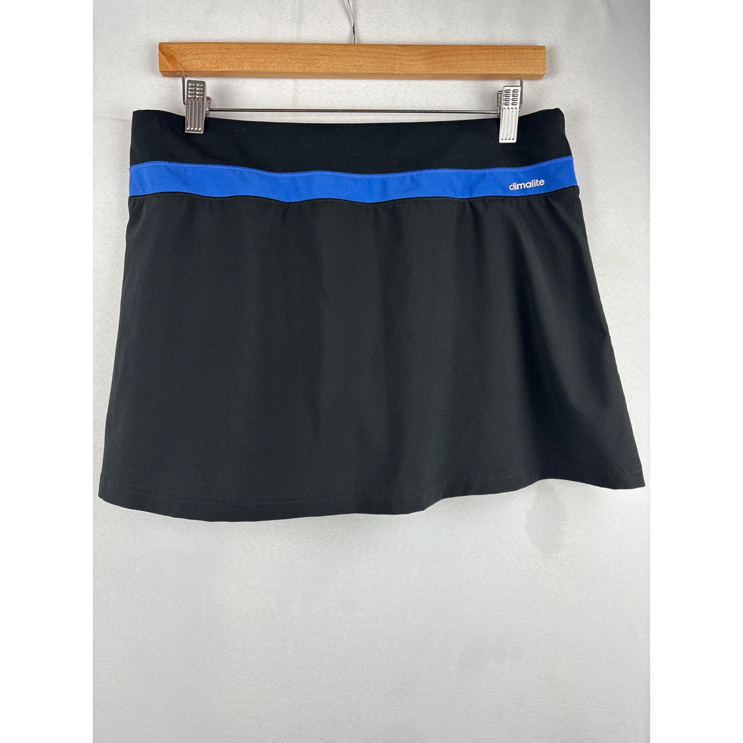 Adidas Womens Climalite Black & Blue Tennis Skort Size M
