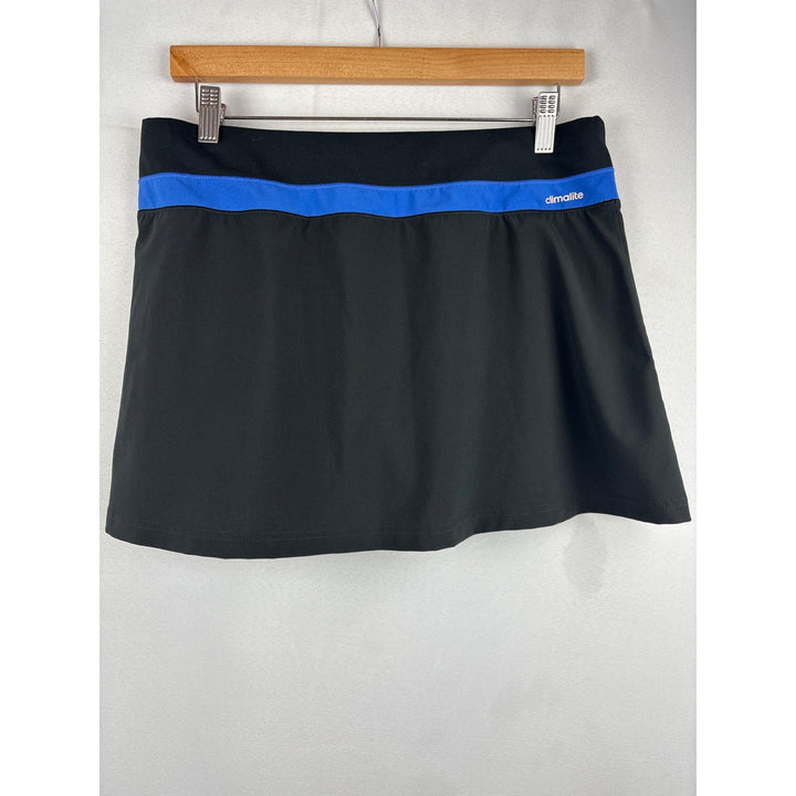 Adidas Womens Climalite Black & Blue Tennis Skort Size M