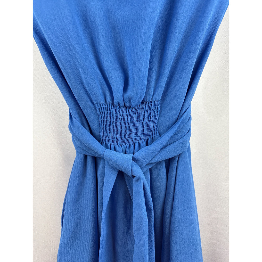 Women’s Pins and Needles XS Cornflower Blue Dress with a Cinched Waist & Ribbon Tie also has Pockets