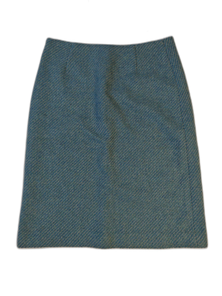 Womens Kors Michael Kors Wool Pencil Skirt Blue Size 6