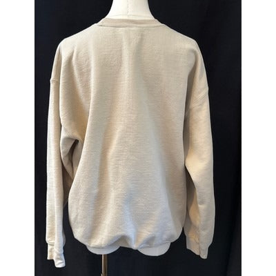 Gildan Heavy Blend Pumpkin Patch Embroidered Crewneck Sweatshirt Beige L