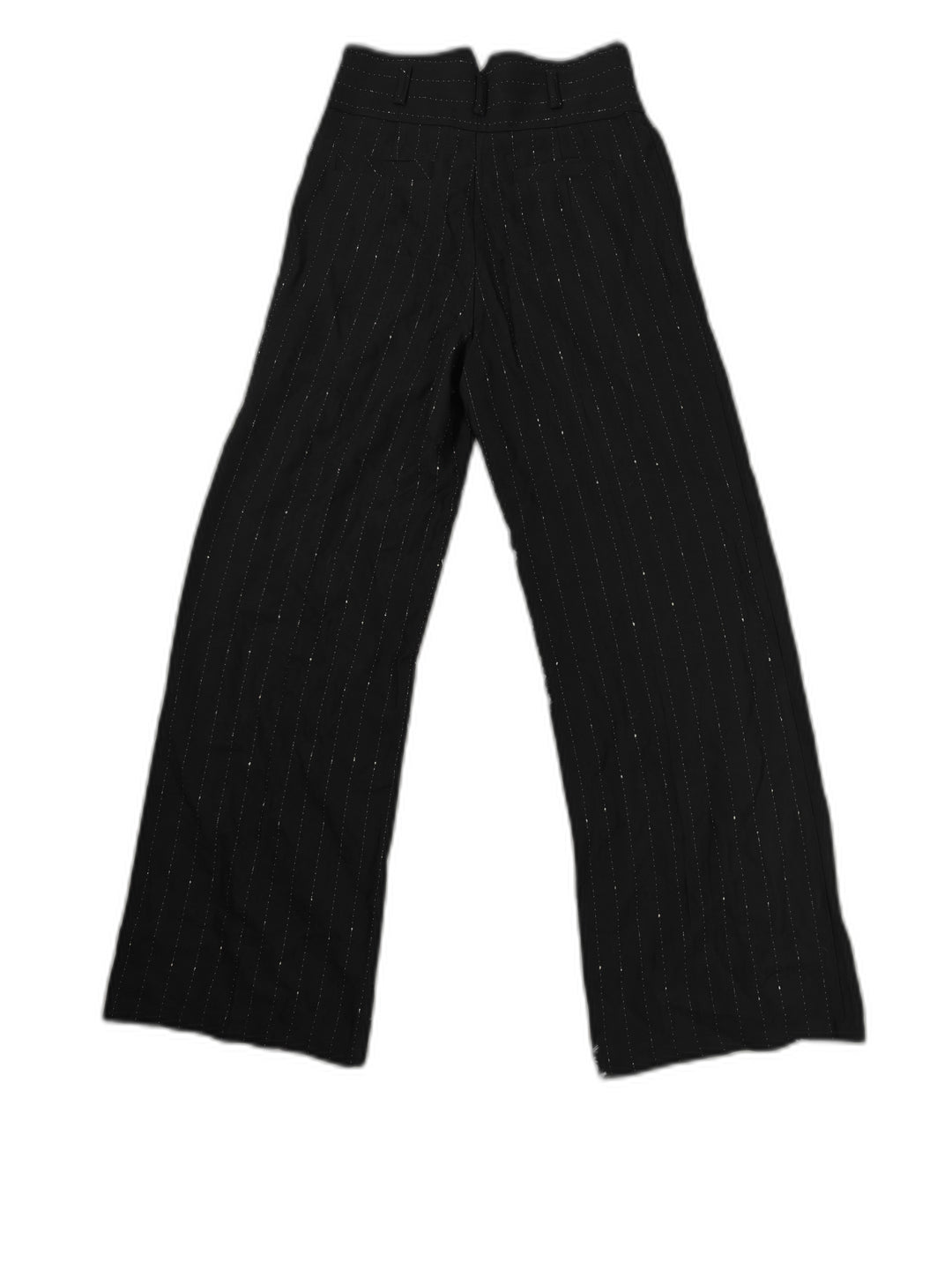Womens Nanette Lepore Dress Pants Black Pinstripe Size 8