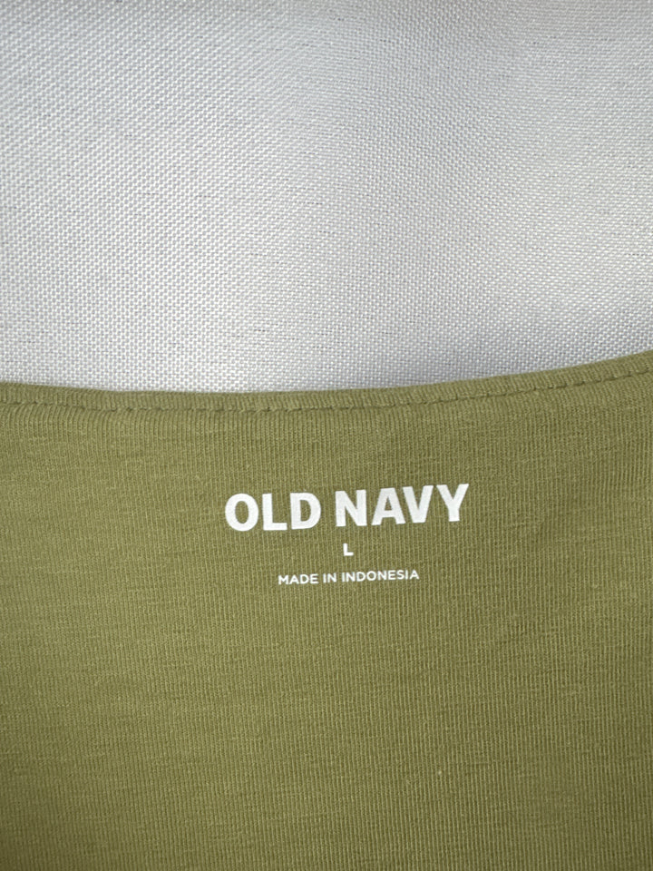 Women’s Old Navy Large Olive Green Sleeveless Bodysuit
