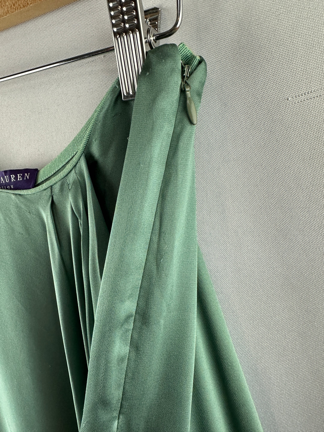 Women’s Sage Green Silk Purple Label Maxi Skirt Size 6