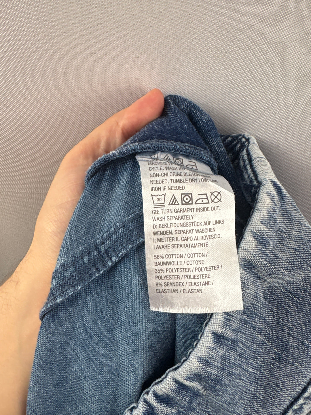 Women’s Belle Beach Kim Gravel Size 16 Blue Wide Leg Jeans