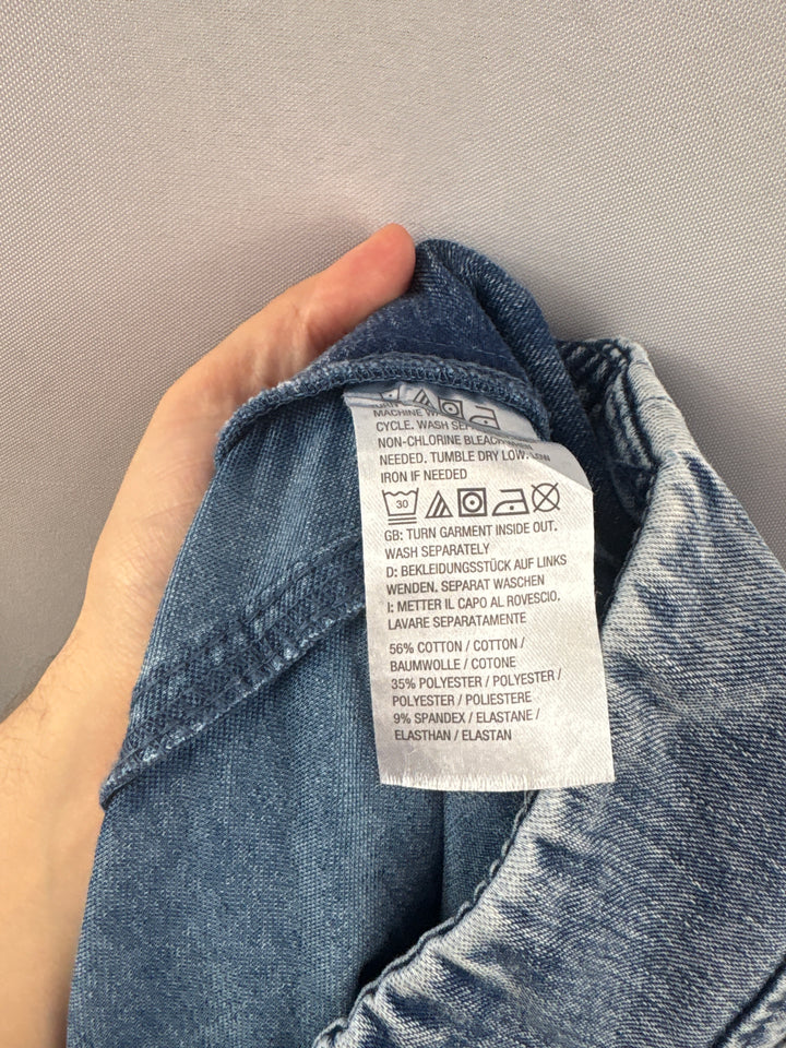Women’s Belle Beach Kim Gravel Size 16 Blue Wide Leg Jeans