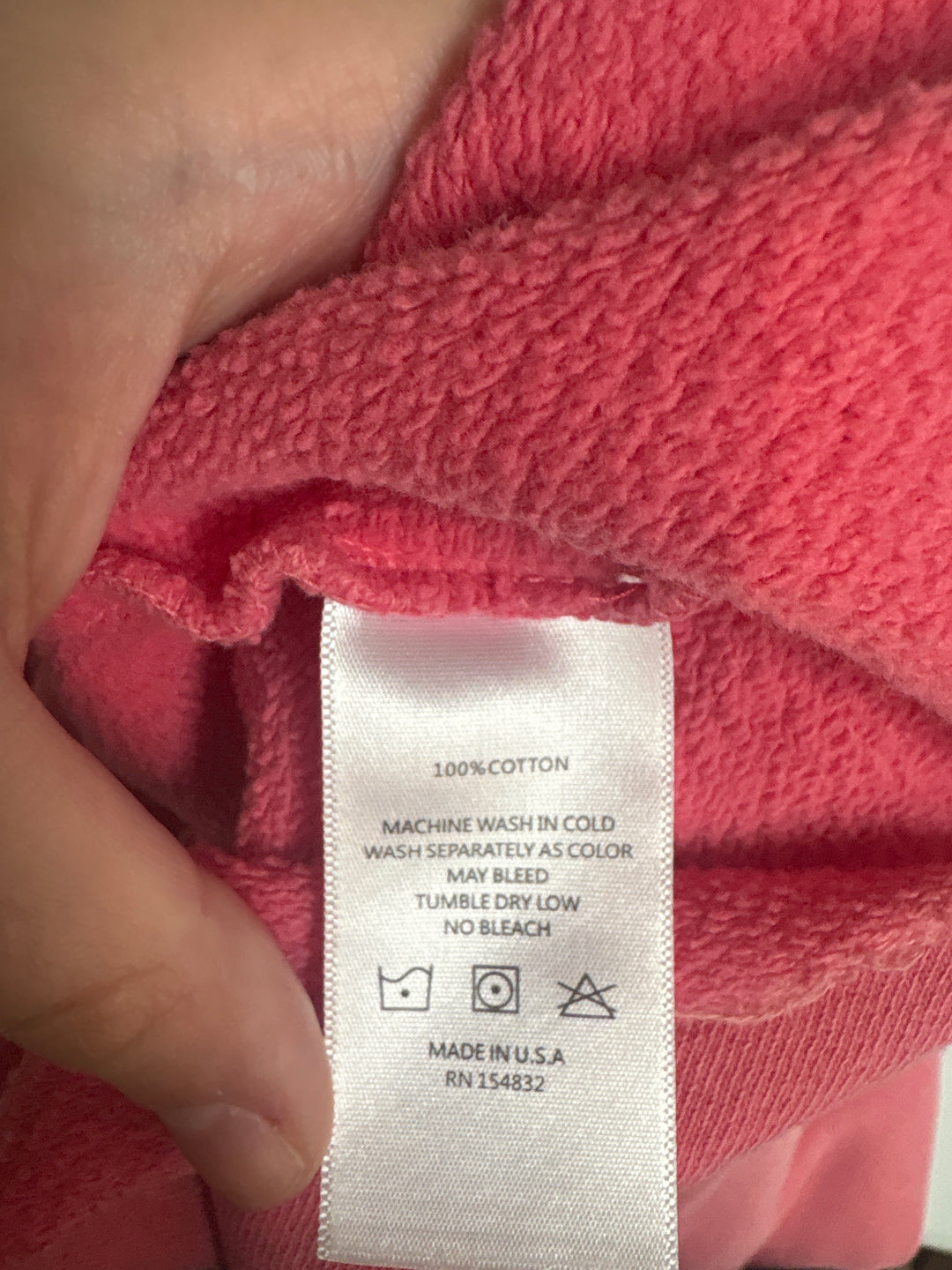Women’s I.S.M.B.S Medium Pink Smiley Crop Sweatshirt