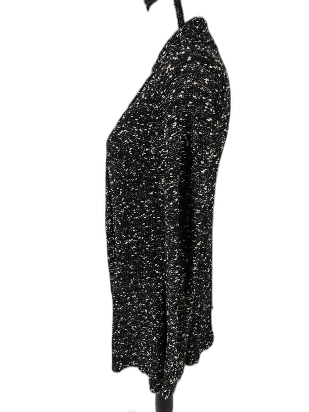 Women’s Belldini Open Front Cardigan Black White Size Medium
