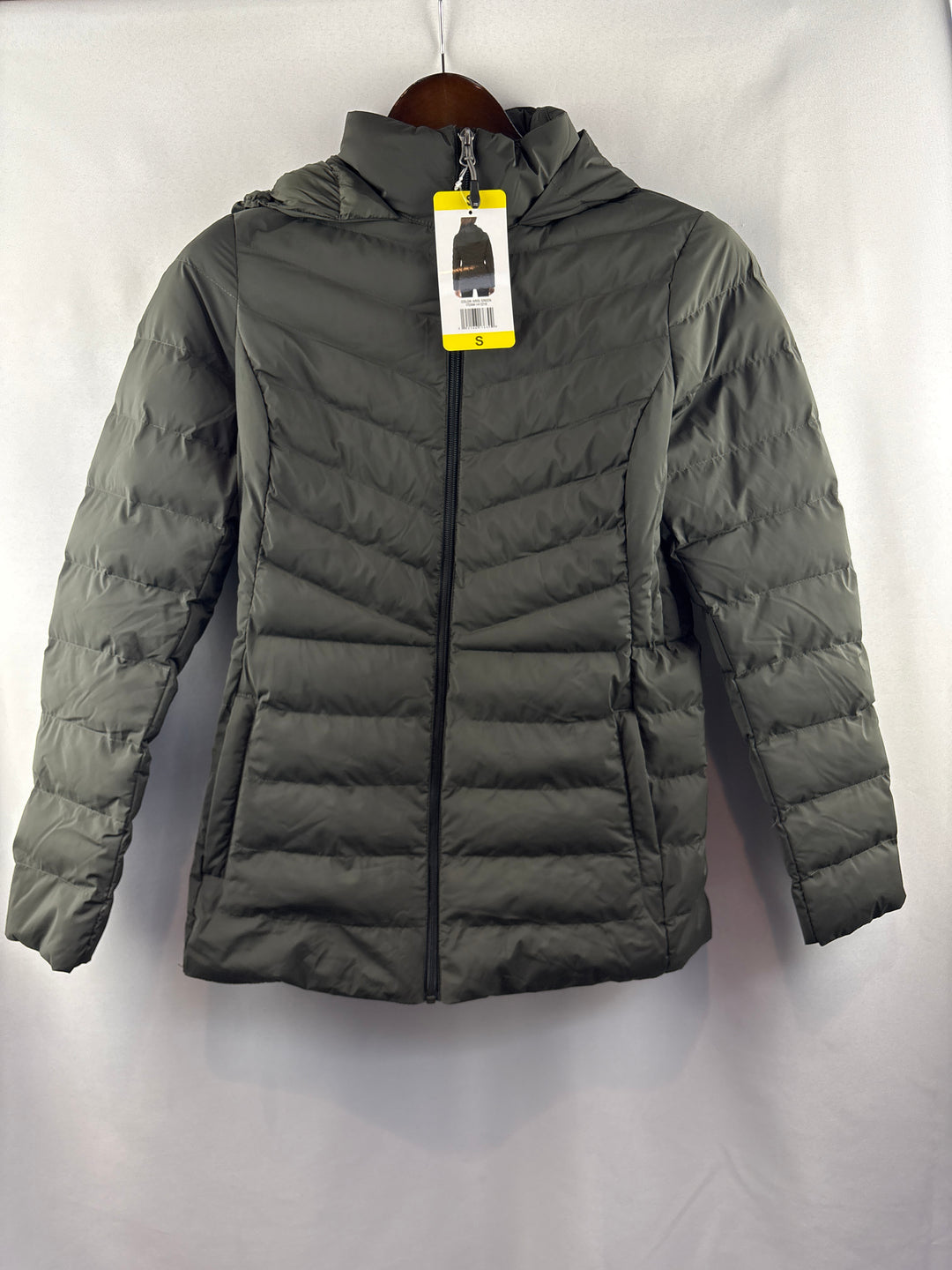 Women’s 32° Heat Small Charcoal Gray Puffer Jacket