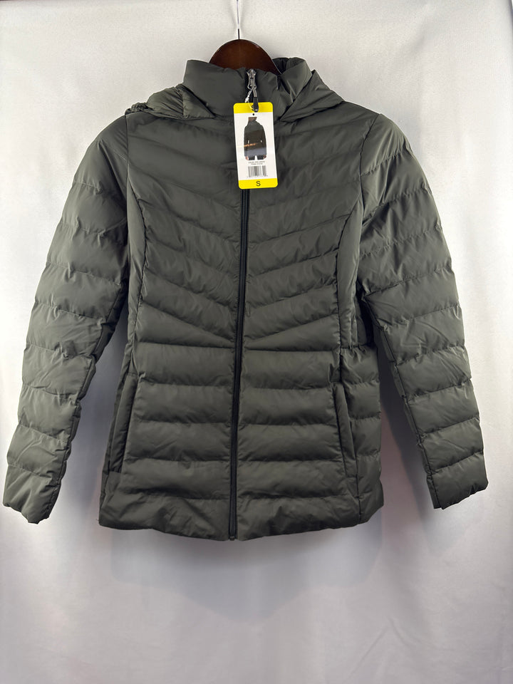 Women’s 32° Heat Small Charcoal Gray Puffer Jacket