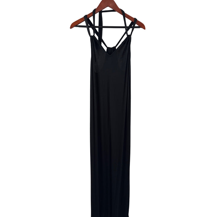 Cabi Black Sleeveless Strappy Maxi Dress M