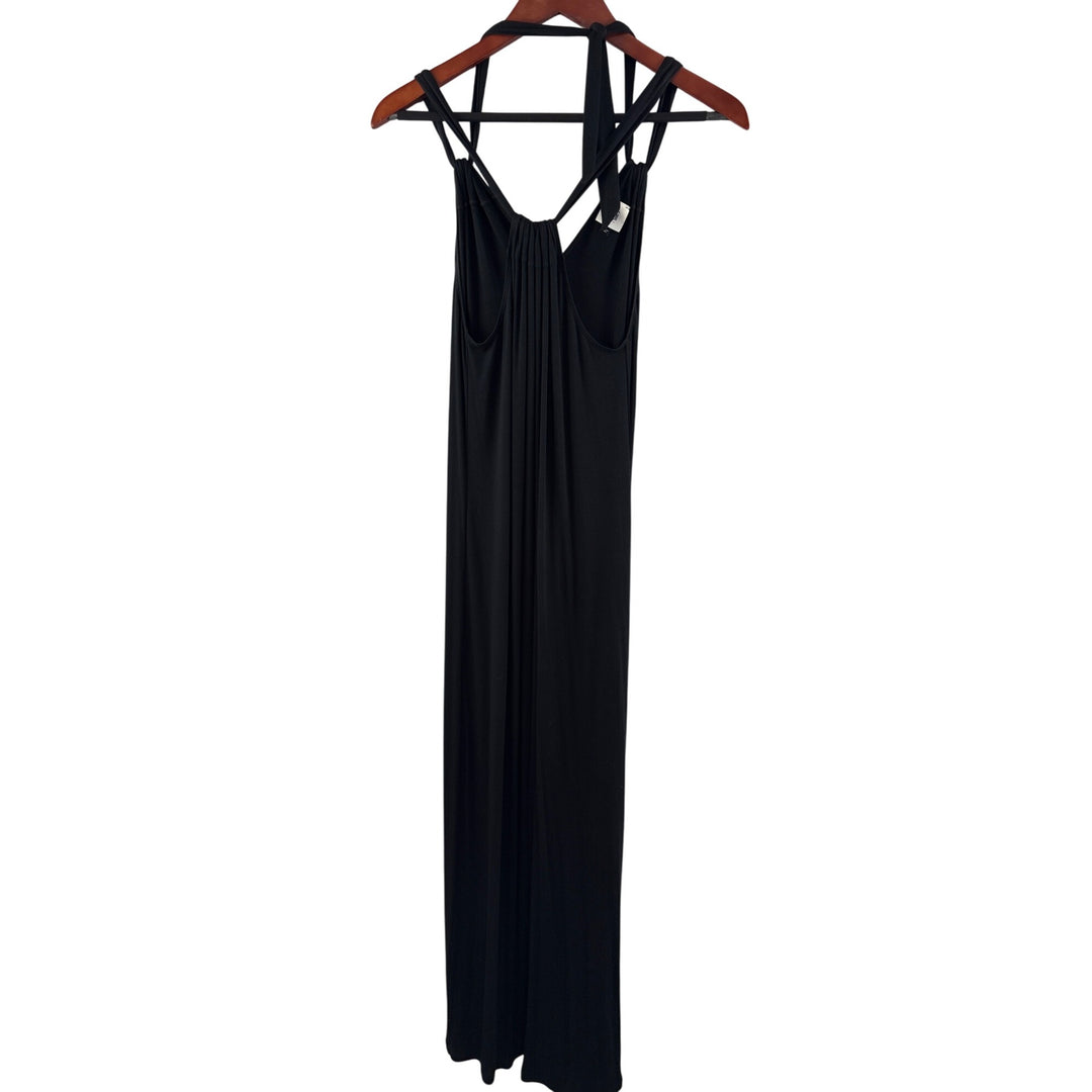Cabi Black Sleeveless Strappy Maxi Dress M