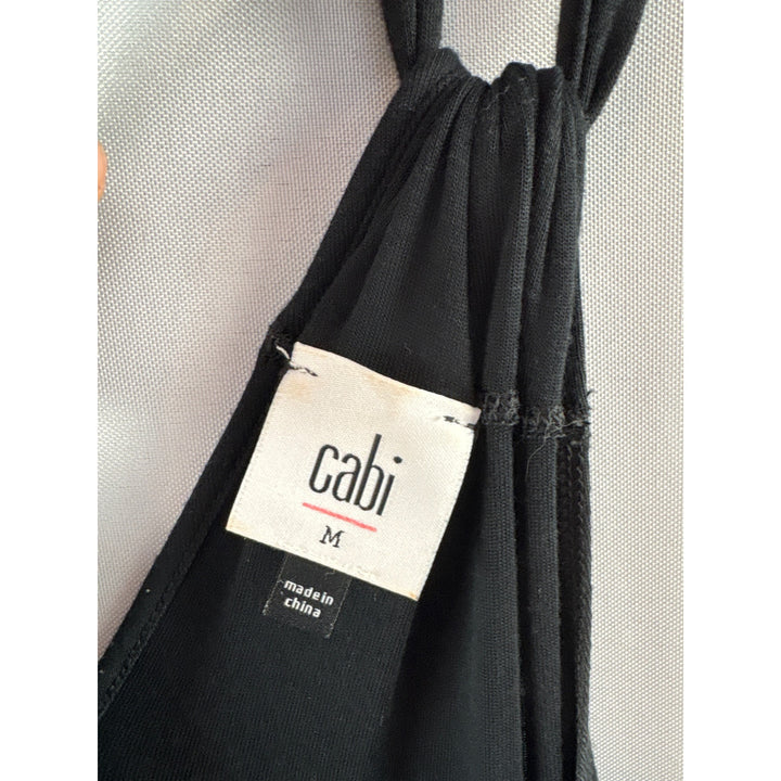 Cabi Black Sleeveless Strappy Maxi Dress M